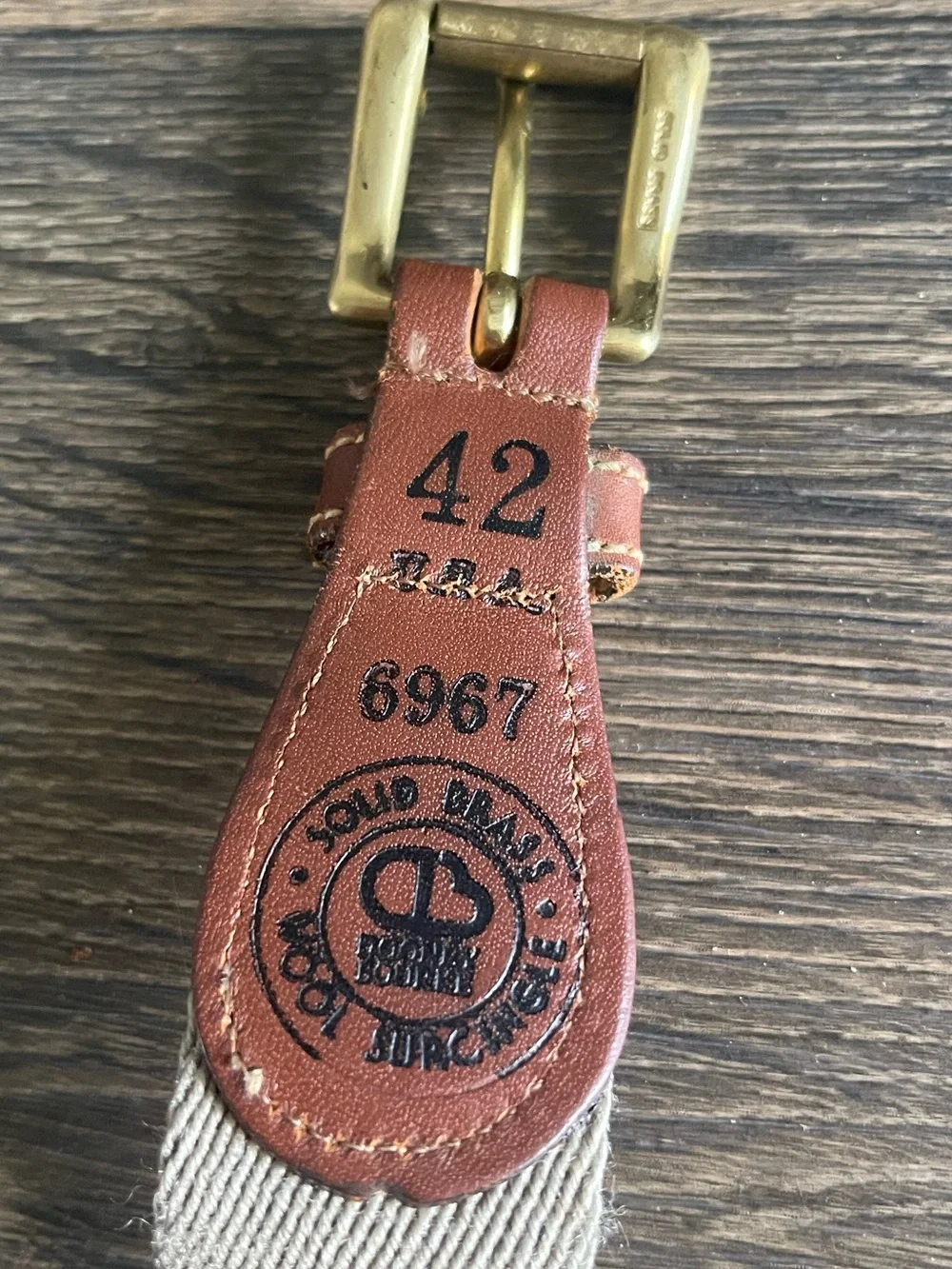 Vintage Dooney & Bourke Wool Surcingle Belt